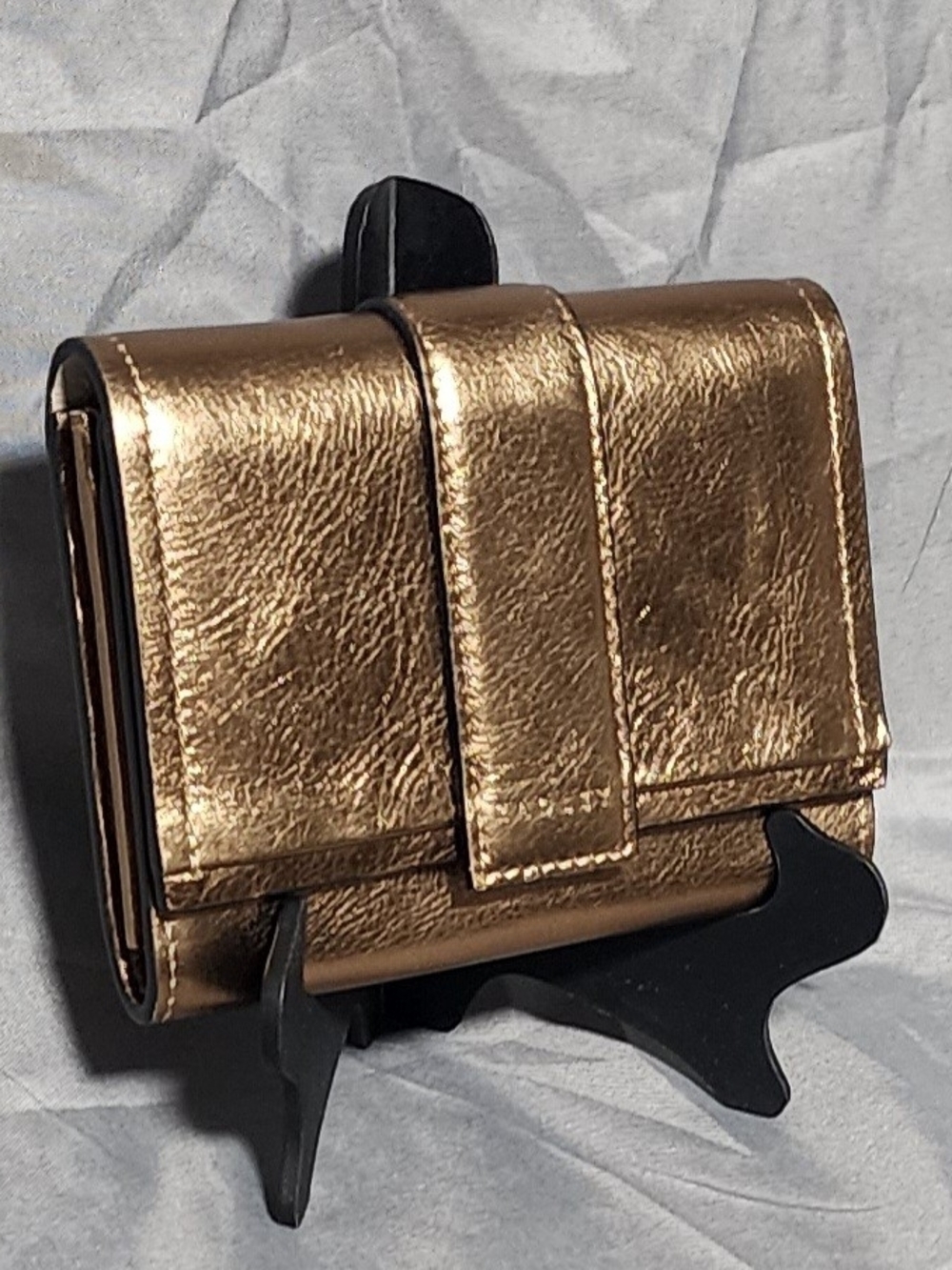 NWOT Radley London Sloane Mews Metallic Bronze Leather Wallet